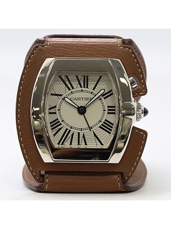 Cartier Roadster Travel Clock Quartz White Dial Table main image 6